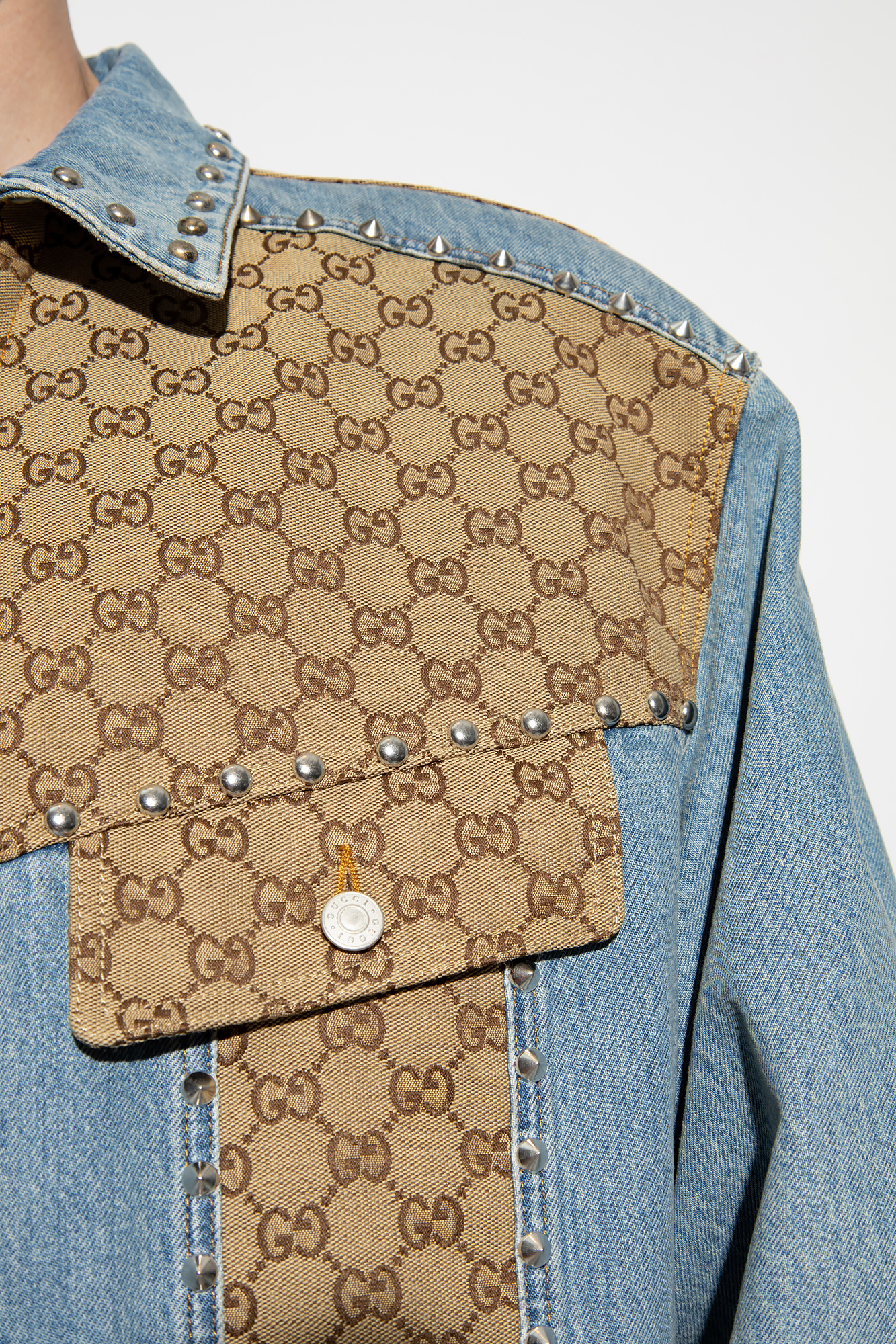 Blue Denim jacket with monogram Gucci Vitkac Australia